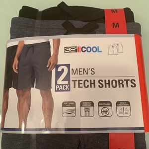 32 degrees men’s tech shorts navy and black large